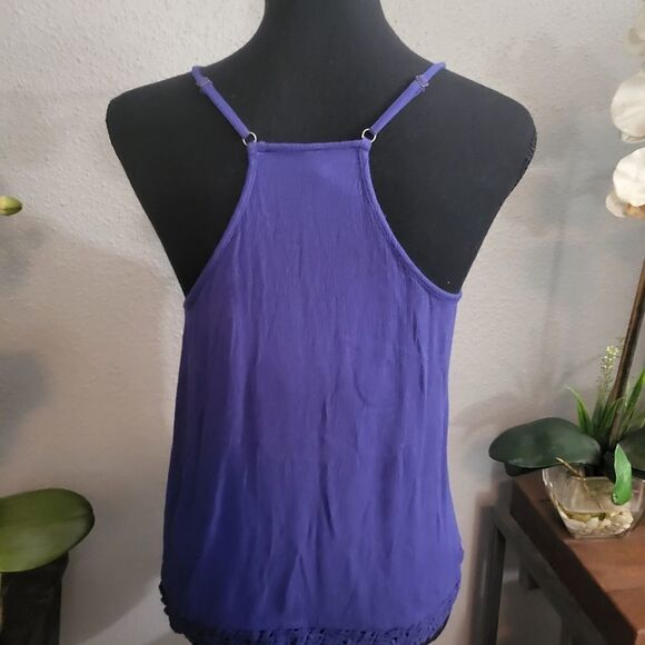 Fun2fun Anthropologie Tank Top blue embroidered - Picture 4 of 7